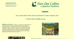 Desktop Screenshot of dandeecabins.com